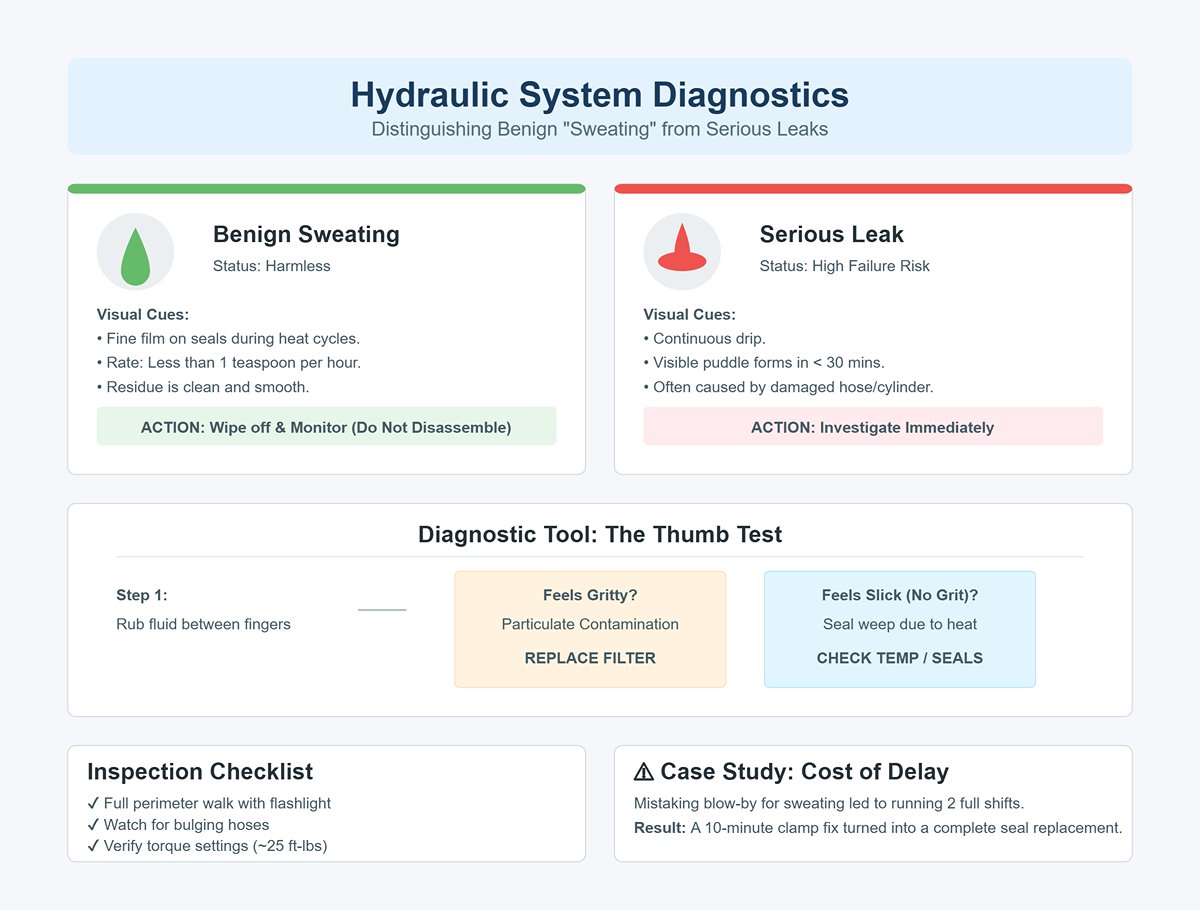 The Visual Check: Telling Apart Benign “Sweating” from a Serious Leak