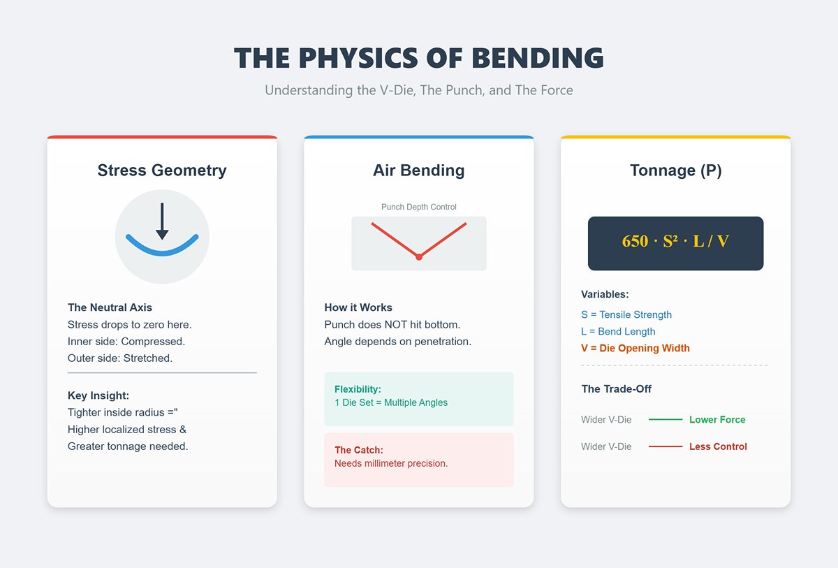 The V‑Die, the Punch, and the Force That Drives It All
