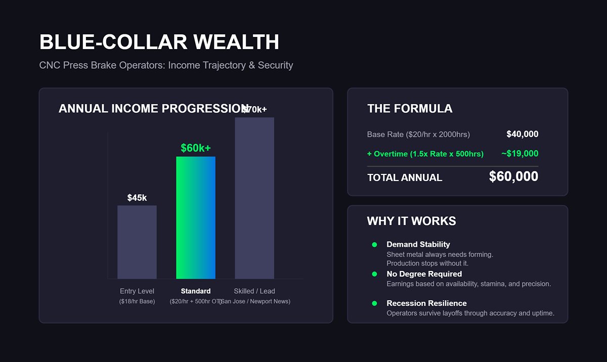 The overtime math: How a $20/hr base rate turns into a $60k year